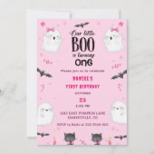 Boo Eerste Verjaardag Onze Kleine Boo Is Draaien E Kaart (Voorkant)