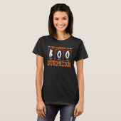 Boo-element in de vakkundewetenschap t-shirt (Voorkant volledig)