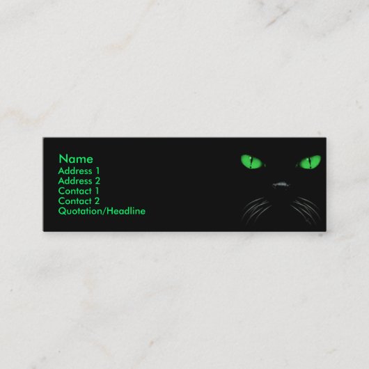 Boo - Emerald Profile Card Mini Visitekaartje (Voorkant)