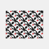 Boo Emoji Ghost Fleece Deken (Voorkant (Horizontaal))