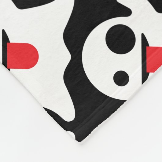 Boo Emoji Ghost Fleece Deken (Hoek)