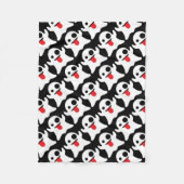 Boo Emoji Ghost Fleece Deken (Voorkant)