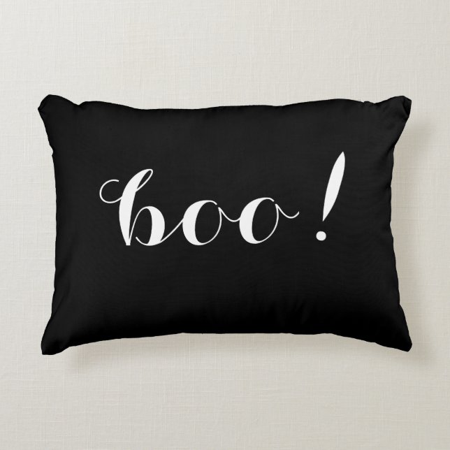 Boo. en dubbelzijdige Halloween Pillow Decoratief Kussen (Voorkant)