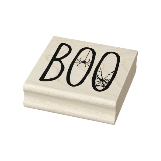 Boo enge spinnen & spinnenweb Halloween Rubberstempel (Stempel)