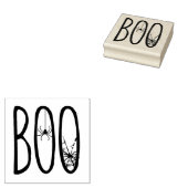 Boo enge spinnen & spinnenweb Halloween Rubberstempel (Gestempeld)
