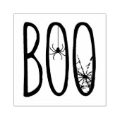 Boo enge spinnen & spinnenweb Halloween Rubberstempel (Afrduk)