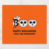 BOO! Etiket op flesetiket voor Ghost-bier (Enkel label)