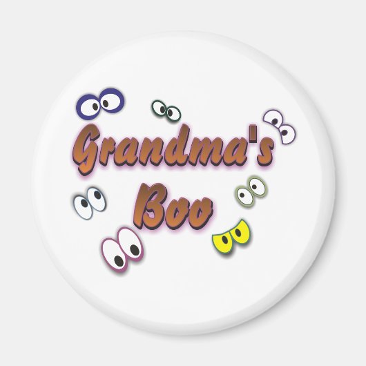 BOO EYES GRANDMA MAGNEET (Voorkant)