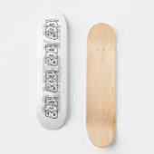 Boo. Fat Jagged Letters. Persoonlijk Skateboard (Voorkant)