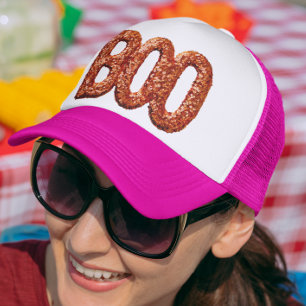 Boo Faux Pailletten Look Oranje Trucker Pet