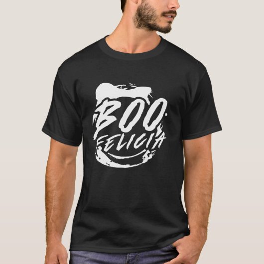 Boo felicia Halloween Ghost T-Shirt (Voorkant)