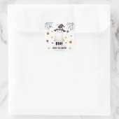 Boo Fijne Halloween Schattig Spookje Vierkante Sticker (Tas)