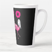 Boo Flamingo Halloween Flamingo Ghost Latte Mok (Rechts)