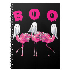 Boo Flamingo Halloween Flamingo Ghost Notitieboek
