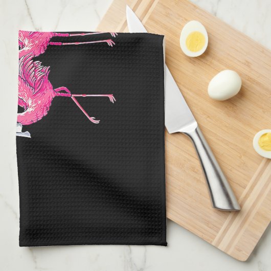 Boo Flamingo Halloween Flamingo Ghost Theedoek (Quarter Fold)