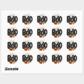 BOO Frankenstein Stitch Halloween Party Ronde Sticker (Vel)