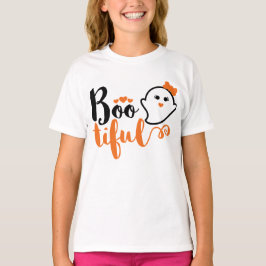 Boo ful Cute Ghost Gezegde Halloween T-shirt