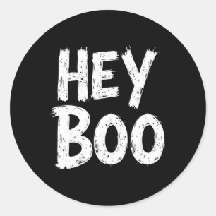 Boo Funny Halloween Ghost Ronde Sticker