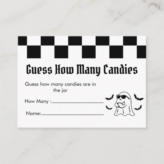 Boo Funny Halloween Party Enclosure Kaart (Voorkant)