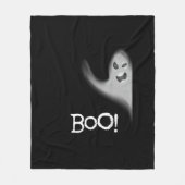Boo Funny Hiding Peekabo Scary Halloween Fleece Deken (Voorkant)