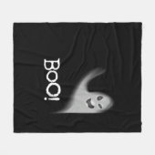 Boo Funny Hiding Peekabo Scary Halloween Fleece Deken (Voorkant (Horizontaal))