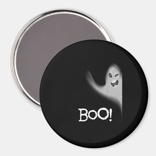 Boo Funny Hiding Peekabo Scary Halloween Magneet (Voorkant / Achterkant)