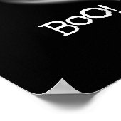 Boo Funny Hiding Peekabo Scary Halloween Poster (Hoek)