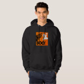 Boo. Funny Hiding Peekaboo Scary Halloween Chicken Hoodie (Voorkant volledig)