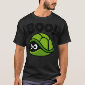 Boo!  Funny Hiding Turtle Peekaboo Scary Halloween T-shirt (Voorkant)