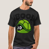 Boo Funny Hiding Turtle Peekaboo Scary Halloween T-shirt (Voorkant)