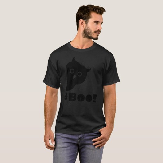 Boo! Funny Owl Lover Shirt Hiding Peekaboo Hallow (Voorkant volledig)