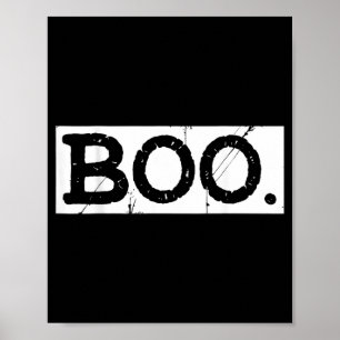 Boo gedesoriënteerde retro geest halloween estheti poster