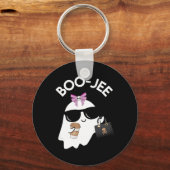 Boo Gee Boo Jee Funny Halloween Boujie Girl Ghost Sleutelhanger (Voorkant)