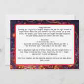 Boo-gee botten Halloween Bash Kaart (Achterkant)