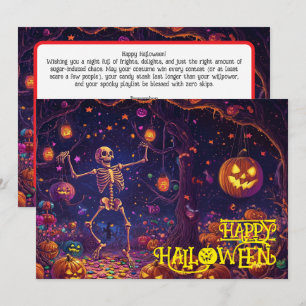 Boo-gee botten Halloween Bash Kaart
