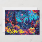 Boo-gee botten Halloween Bash Kaart (Voorkant)