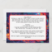 Boo-gee botten Halloween Bash Kaart (Achterkant)