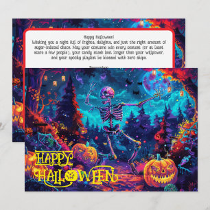 Boo-gee botten Halloween Bash Kaart