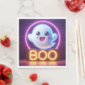 BOO Geel Halloween Spook Servet (Insitu)