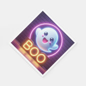 BOO Geel Halloween Spook Servet (Hoek)