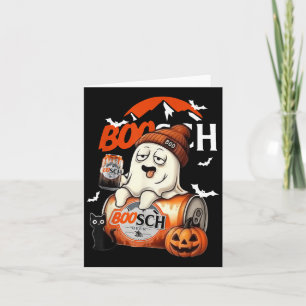 Boo Geest Halloween Bier Feest Drinken Spookachtig Kaart