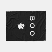 Boo Geest Halloween Subtiel Minimaal Herfst Grappi Fleece Deken (Voorkant (Horizontaal))