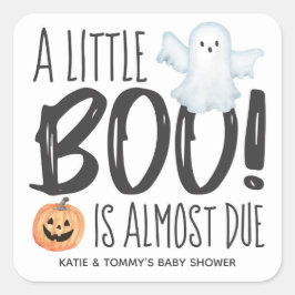 Boo Geest Jack O'Lantern Halloween Baby Shower Vierkante Sticker