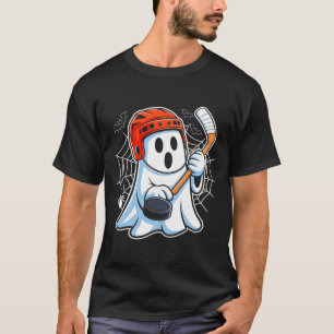 Boo Geest Speelt Hockey Grappige Halloween Hockey T-shirt