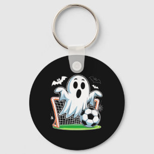 Boo Geest Speelt Voetbal Grappige Halloween Voetba Sleutelhanger