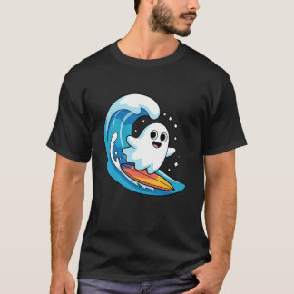 Boo Geest Surfen Kostuum Grappig Halloween Peuter  T-shirt