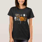 Boo Geesten Pompoenen en Spinnen T-shirt (Voorkant)