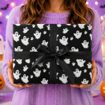 Boo Geesten Zwart Halloween Patroon