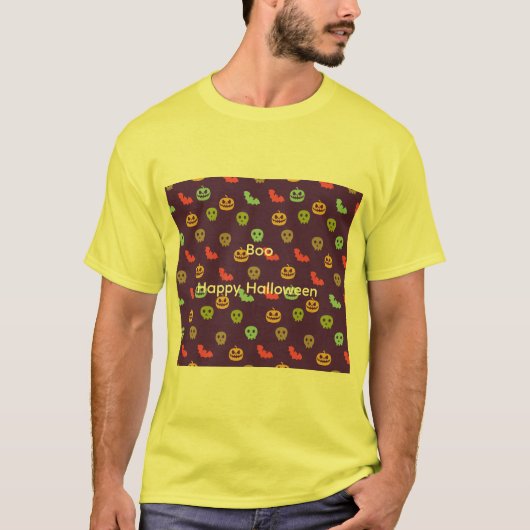 Boo gelukkig halloween shirt (Voorkant)