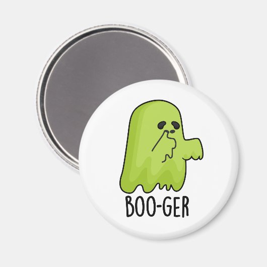 Boo-ger Funny Halloween Booger Ghost Pun Magneet (Voorkant / Achterkant)